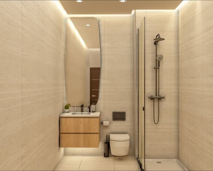 Salle de bain — douche à l'italienne